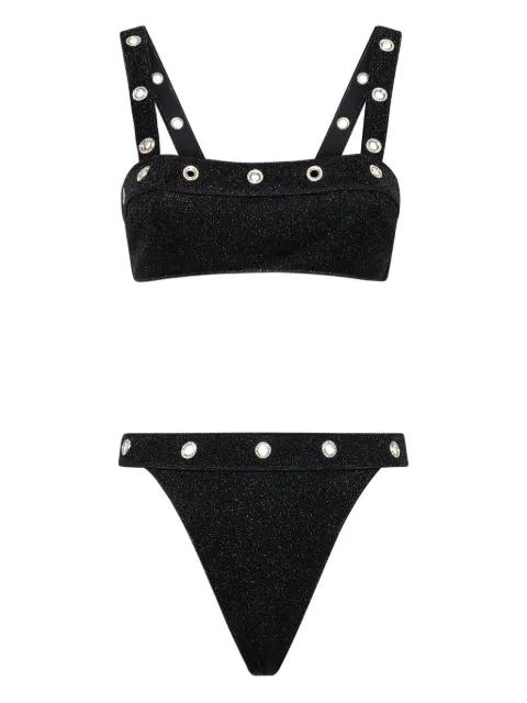 Lumière crystal-studs bikini by OSEREE