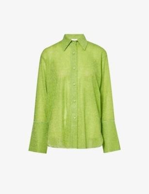 Lumière relaxed-fit woven shirt by OSEREE
