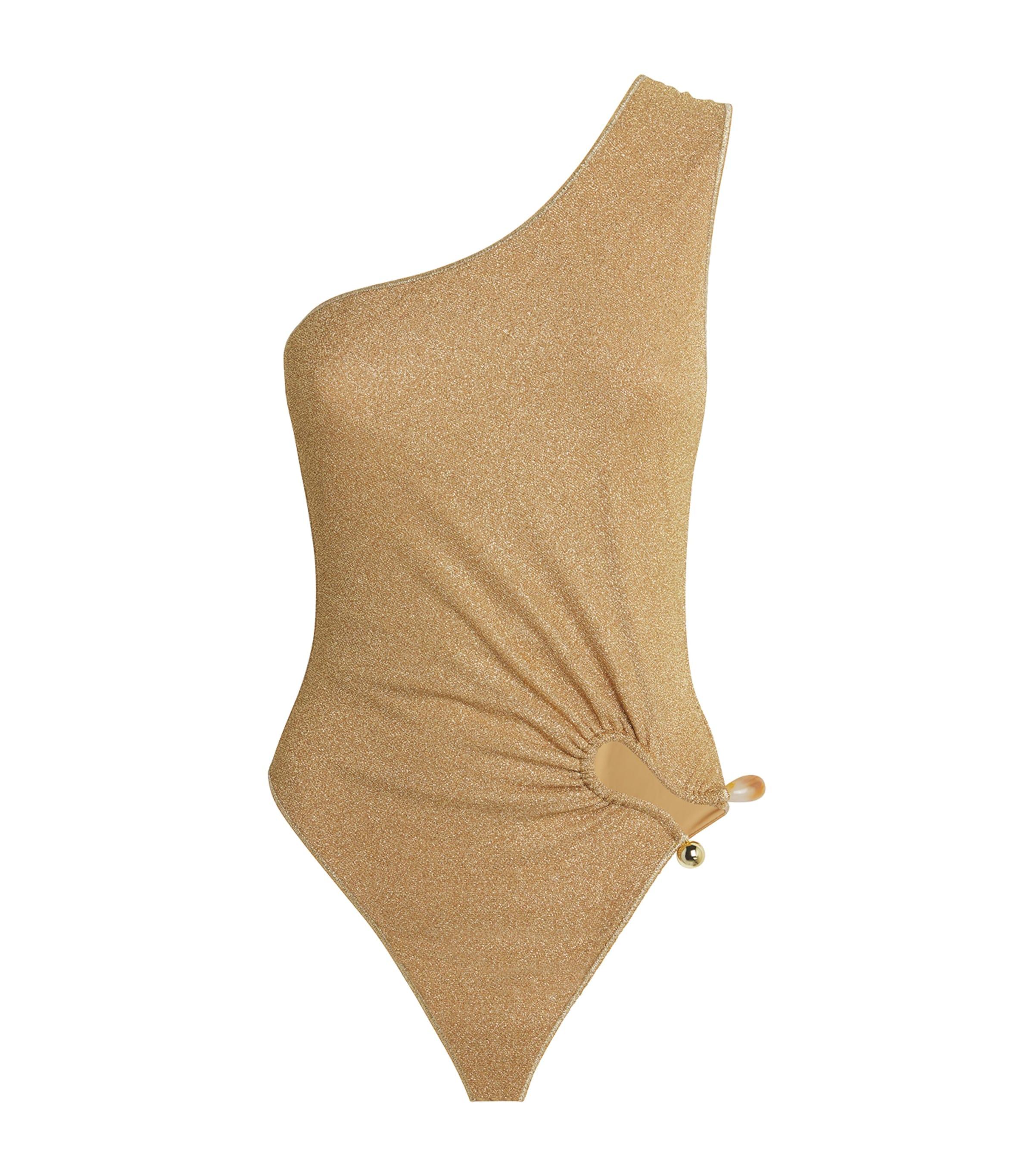 Oséree One-Shoulder Lumière Swimsuit by OSEREE