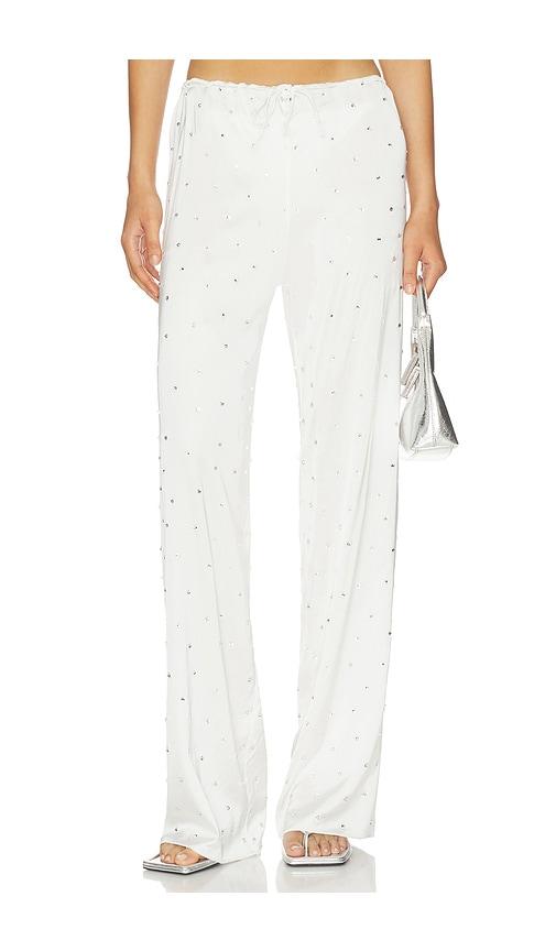 Oseree Bridal O Gem Pants in White by OSEREE