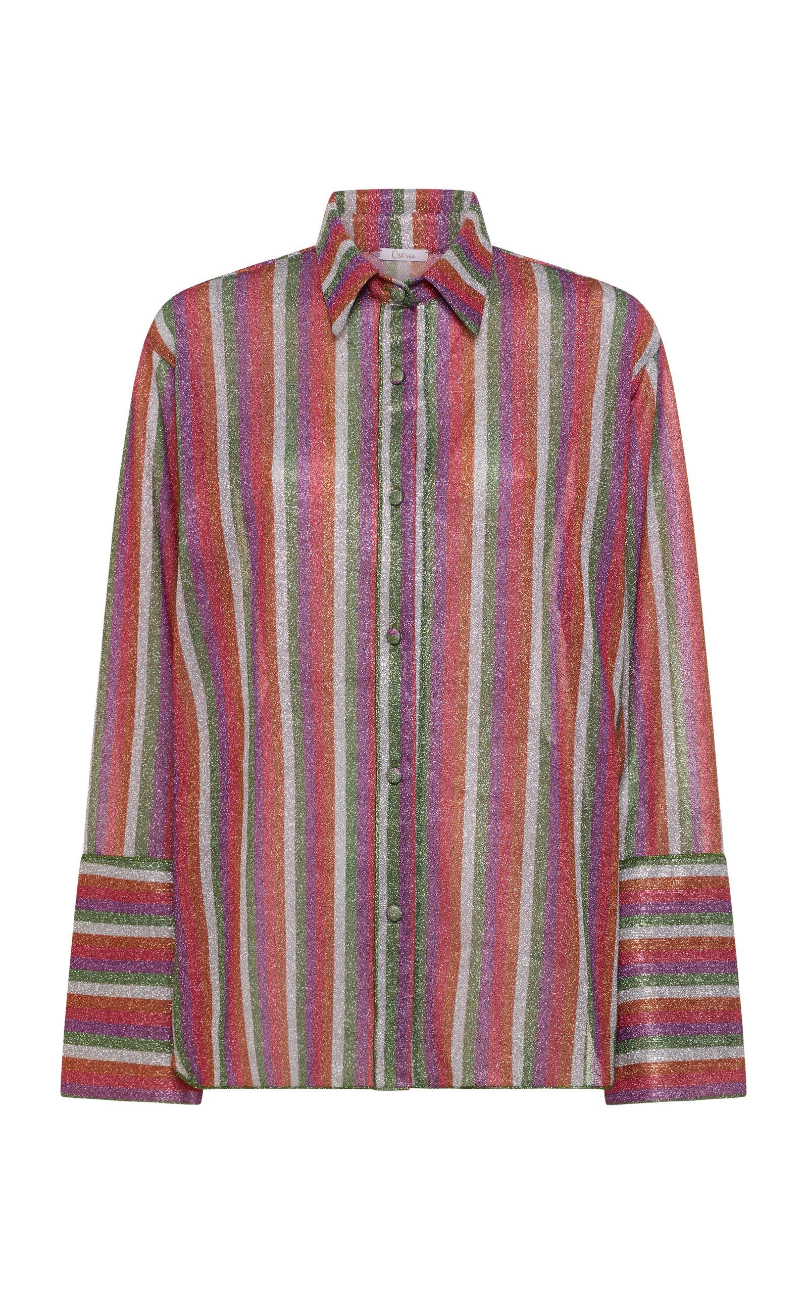 Osereeolita Striped Metallic Shirt - Moda Operandi by OSEREE