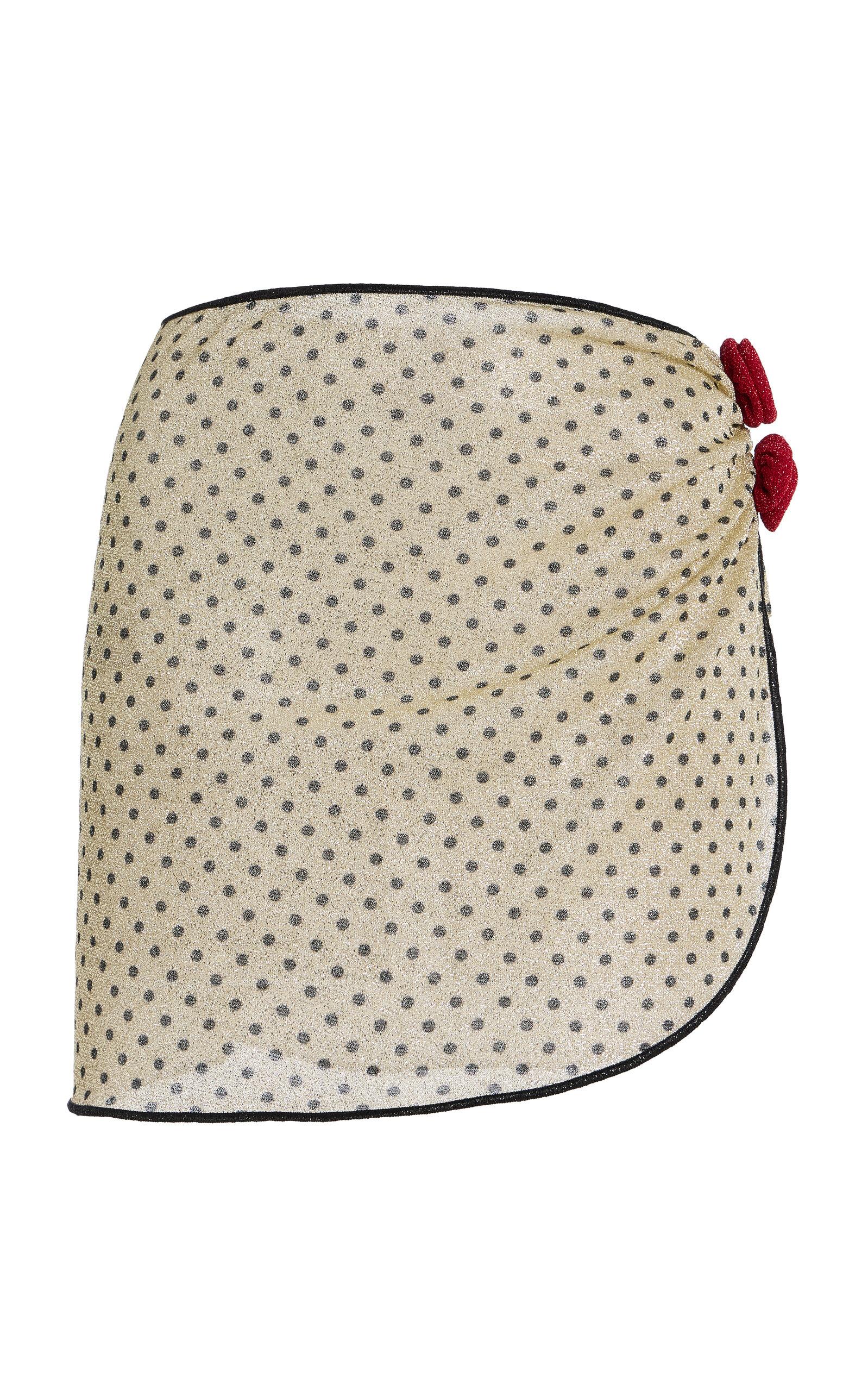 Osereeumière Rose-Detailed Polka-Dot Pareo - Moda Operandi by OSEREE