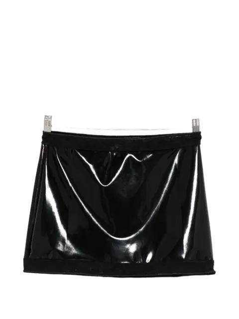 black mini skirt by OSEREE