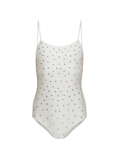 crystal-embellished one-piece swimsuit by OSEREE