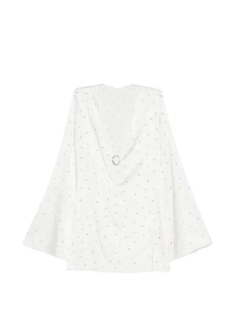 crystal-embellished ring-detail mini dress by OSEREE