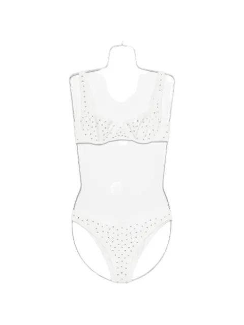 gem-embellished underwired bikini by OSEREE
