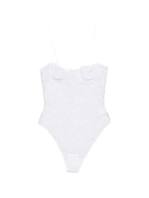 lace-embroidered underwired body by OSEREE