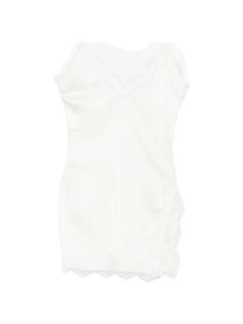 lace-trim bridal dress by OSEREE