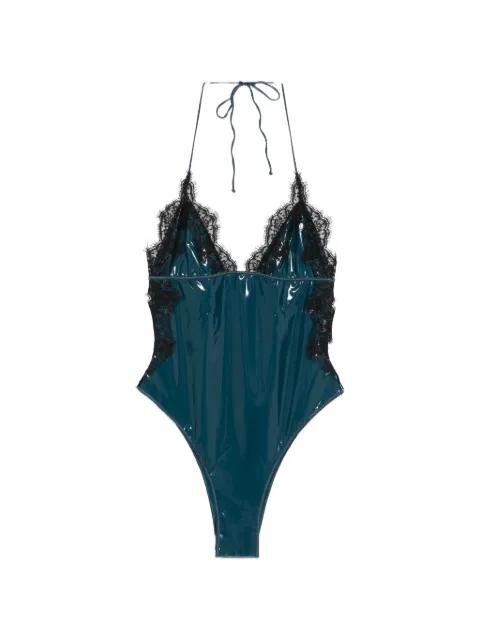 lace-trim swimsuit by OSEREE