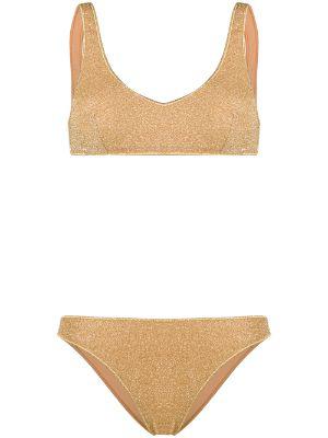 metallic lurex bikini set by OSEREE