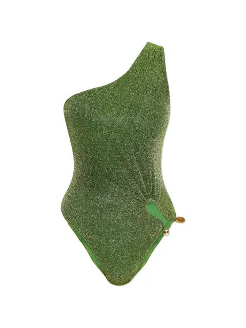 one-shoulder cut-out swimsuit by OSEREE