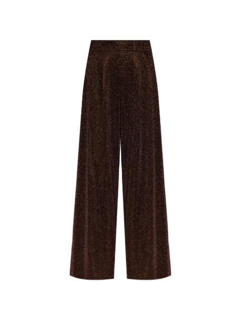 pleated wide-leg trousers by OSEREE