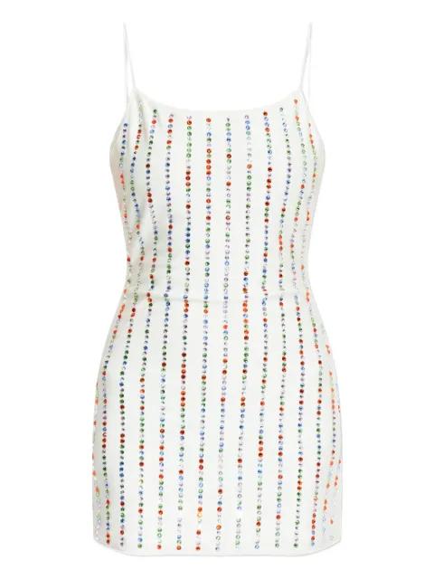 rhinestone-embellished minidress by OSEREE