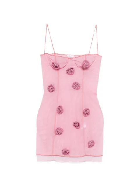 rose balconette mini dress by OSEREE