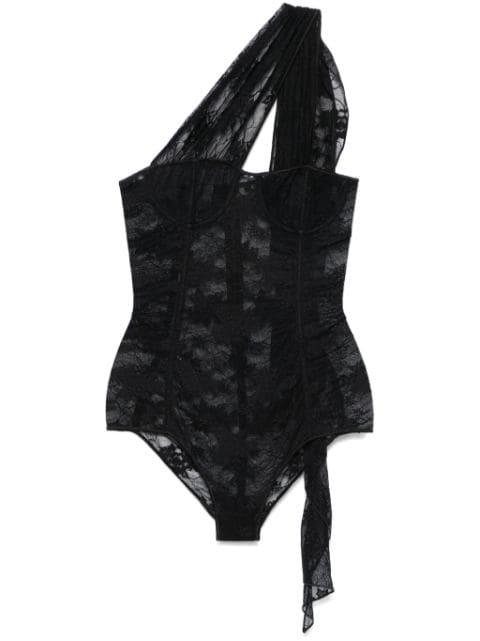 scarf-detail bodysuit by OSEREE