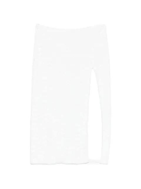 sequin-embellished side-slit midi skirt by OSEREE