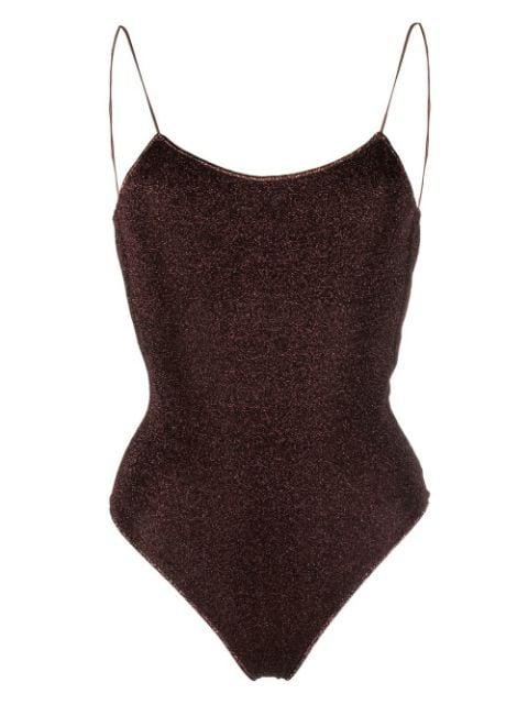 shimmer-effect swimsuit by OSEREE