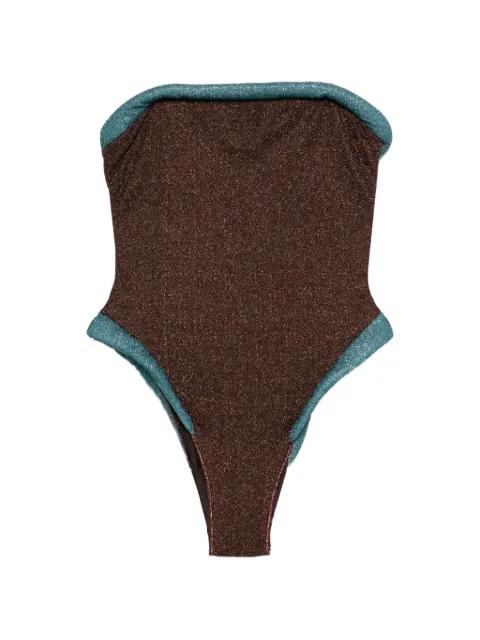 square strap swimsuit by OSEREE