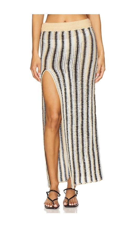 OSIS STUDIO Kristine Skirt in Tan by OSIS STUDIO