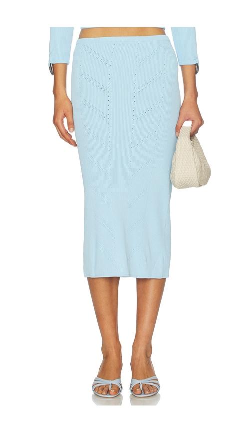 OSIS STUDIO Lux Skirt in Baby Blue by OSIS STUDIO