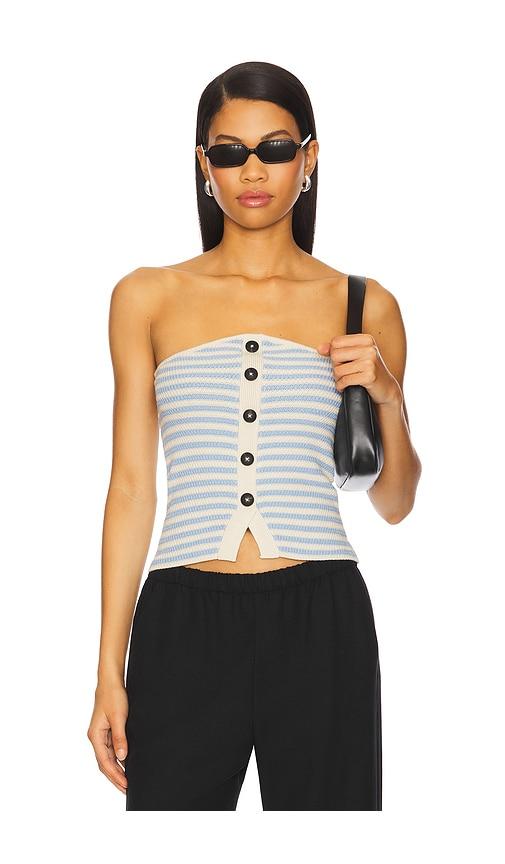 OSIS STUDIO Nabi Top in Blue by OSIS STUDIO