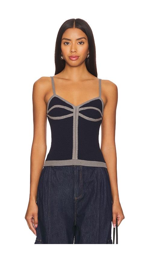 OSIS STUDIO Romi Top in Navy by OSIS STUDIO