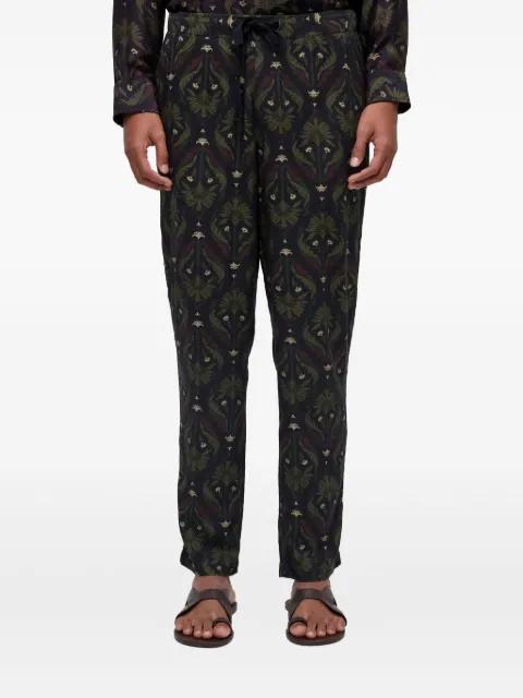 botanical-print drawstring trousers by OSKLEN