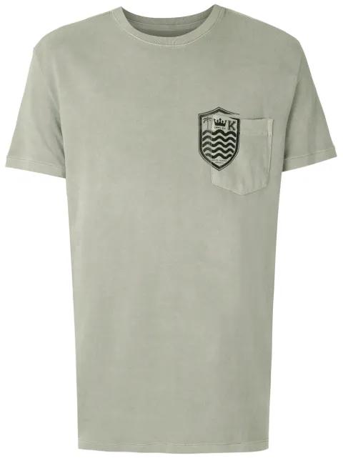 crest print T-shirt by OSKLEN