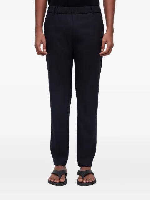 elastic-waist straight-leg trousers by OSKLEN elastic-waist straight-leg trousers by OSKLEN