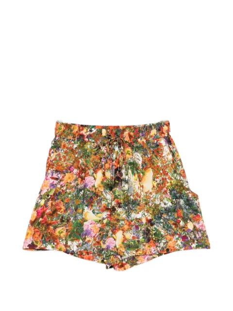 floral drawstring shorts by OSKLEN