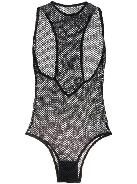 mesh sleeveless bodysuit by OSKLEN