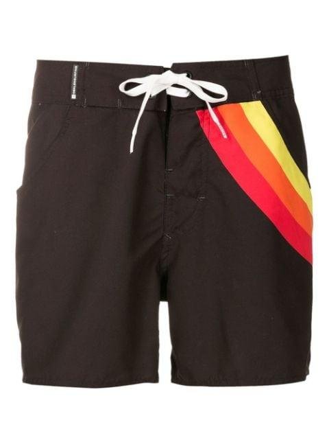 rainbow-print surf shorts by OSKLEN