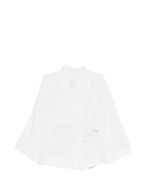tie blouse set by OSKLEN