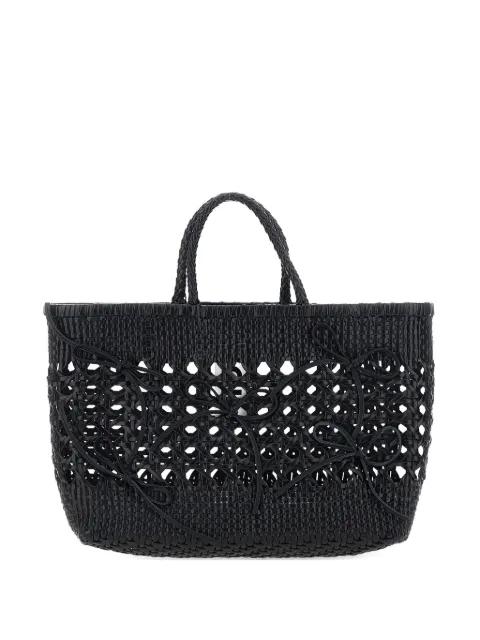Biscuit woven tote bag by OSOI