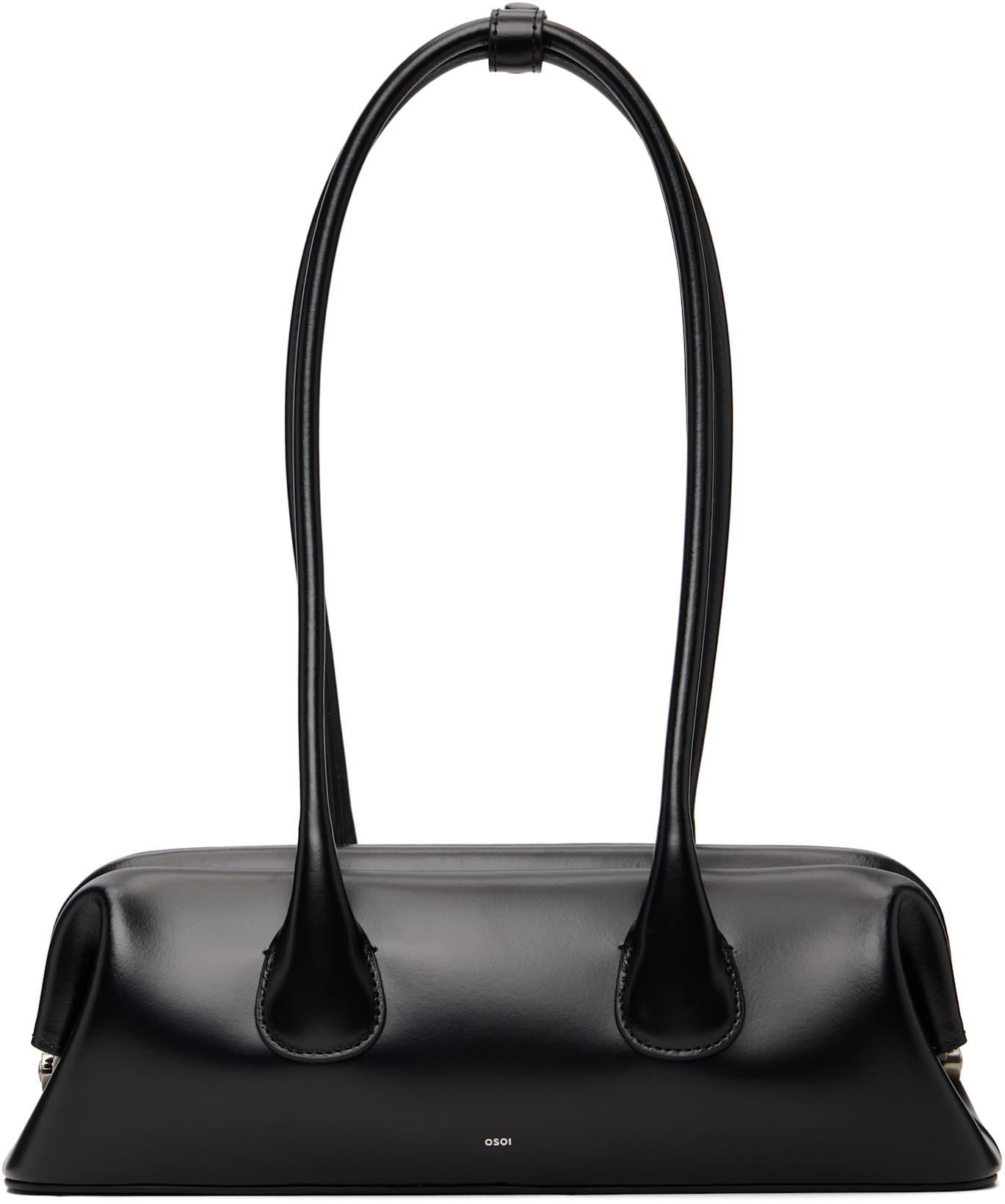 Black Boat Wide Mini Bag by OSOI