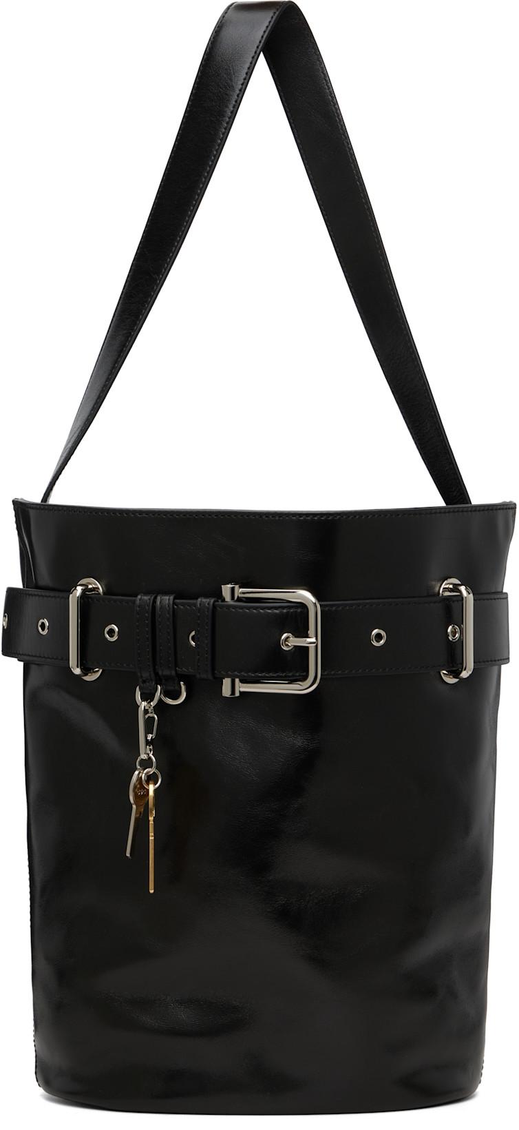 Black Bucket Brocle Bag by OSOI