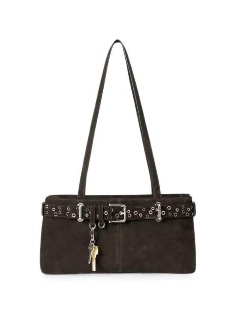 Brocle eyelet-embellished buckled shoulder bag by OSOI