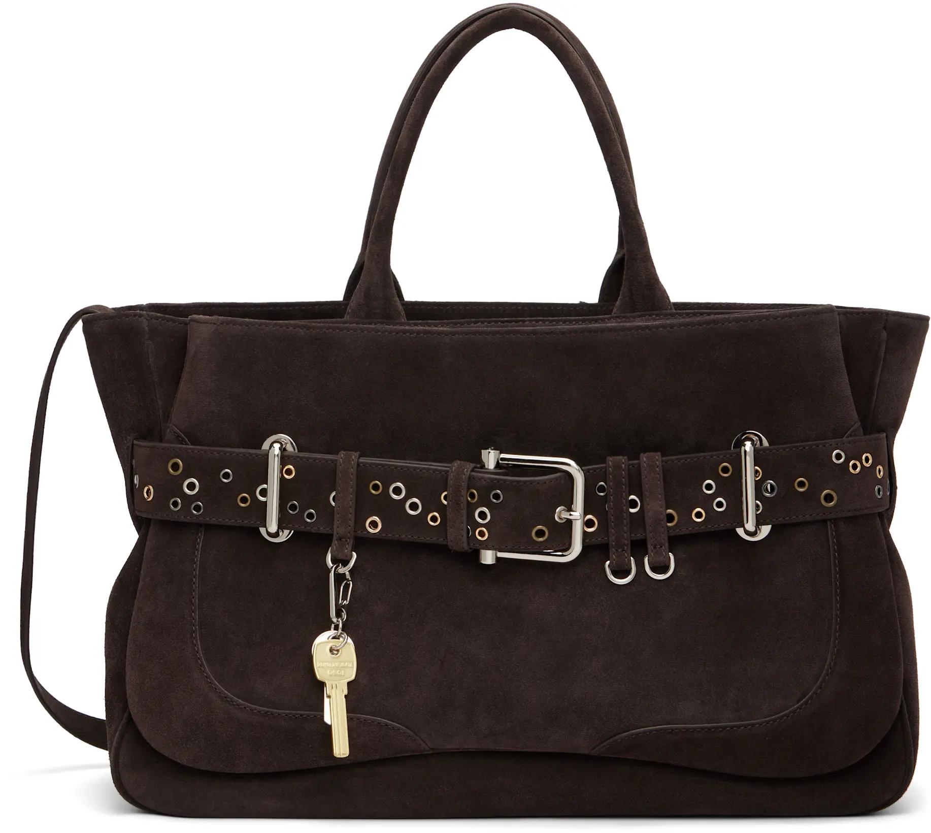 Brown Brocle Bag by OSOI