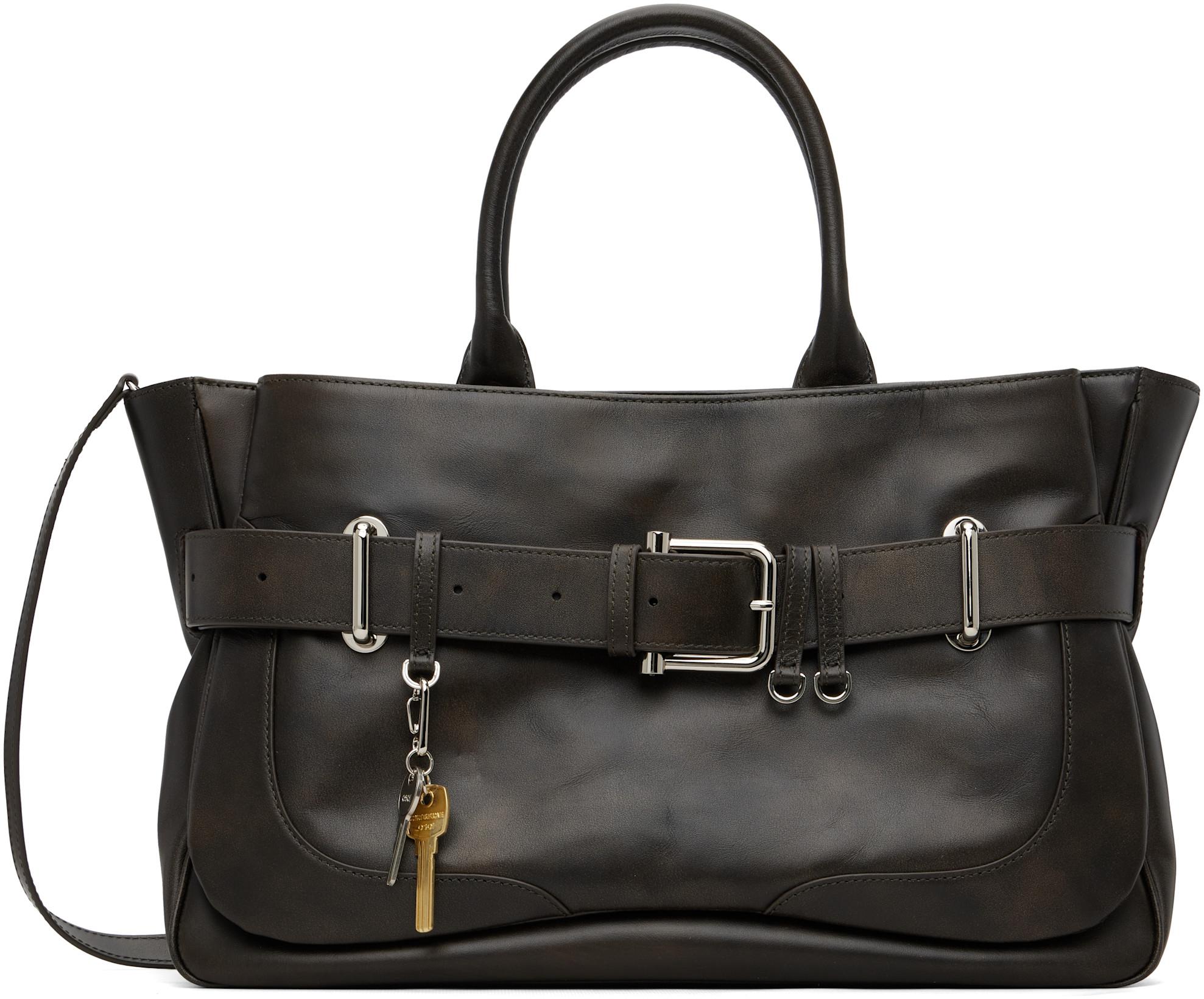 Brown Brocle Bag by OSOI