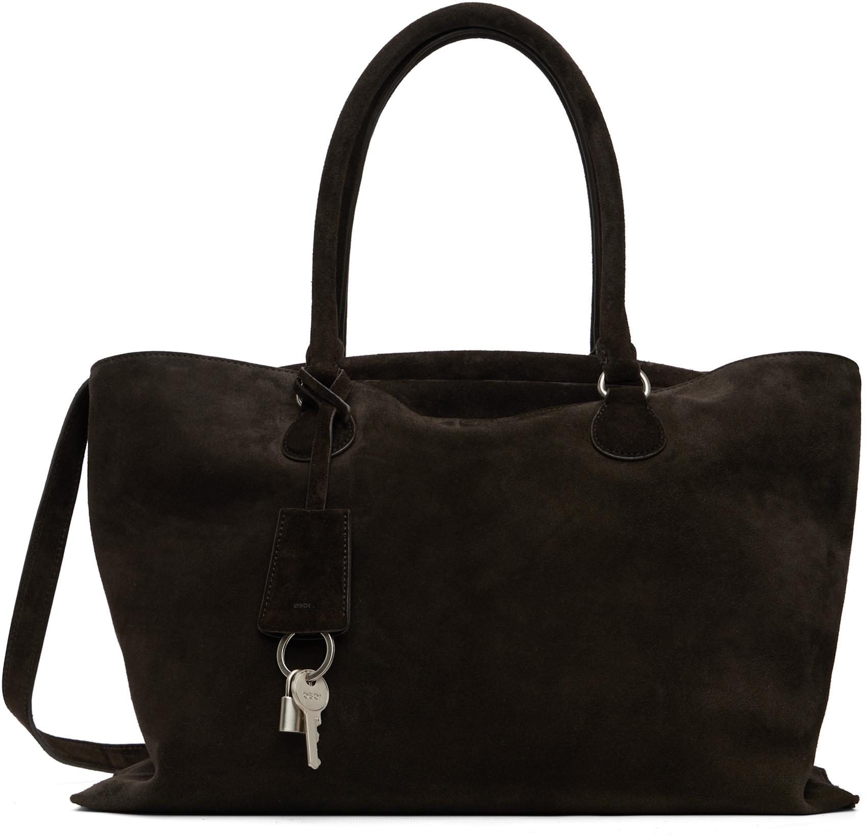 Brown Shell Brot Large Bag by OSOI