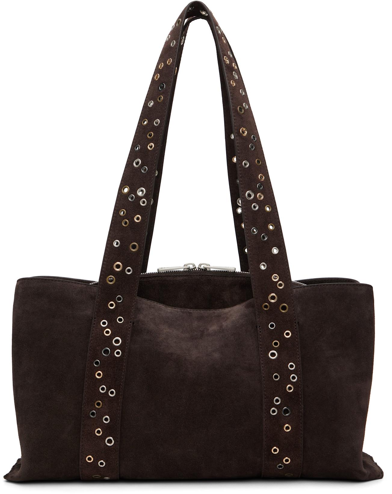 Brown Shell Duffel Bag by OSOI