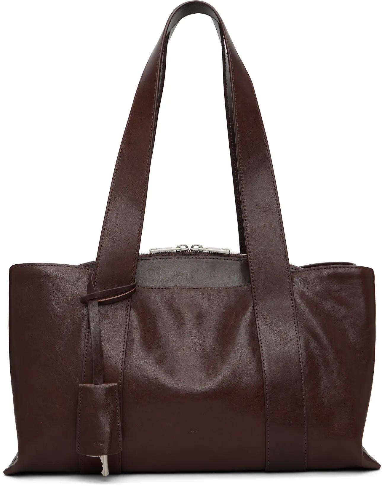 Brown Shell Duffel Bag by OSOI