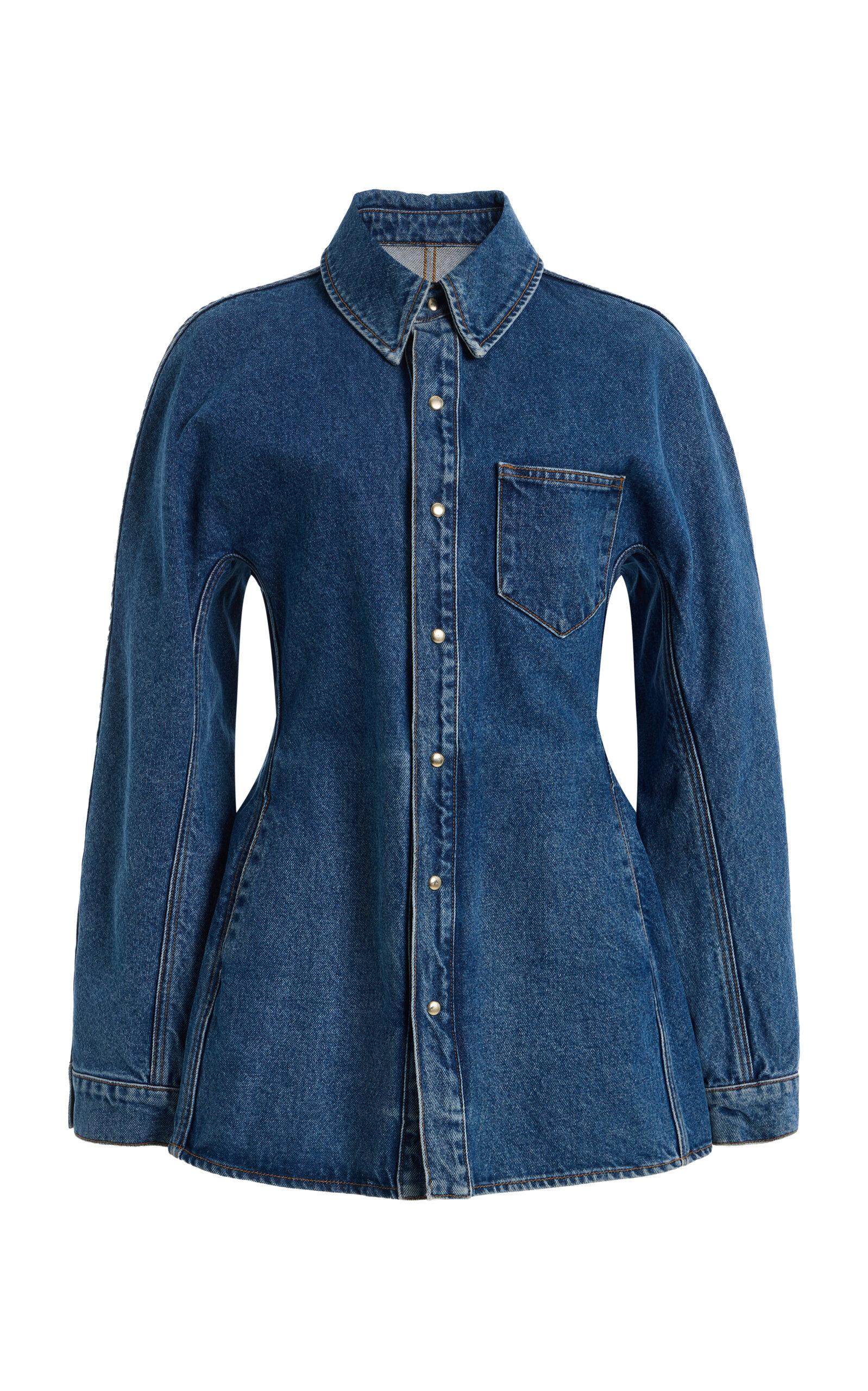 Ossou Cinch Denim Shirt - Moda Operandi by OSSOU