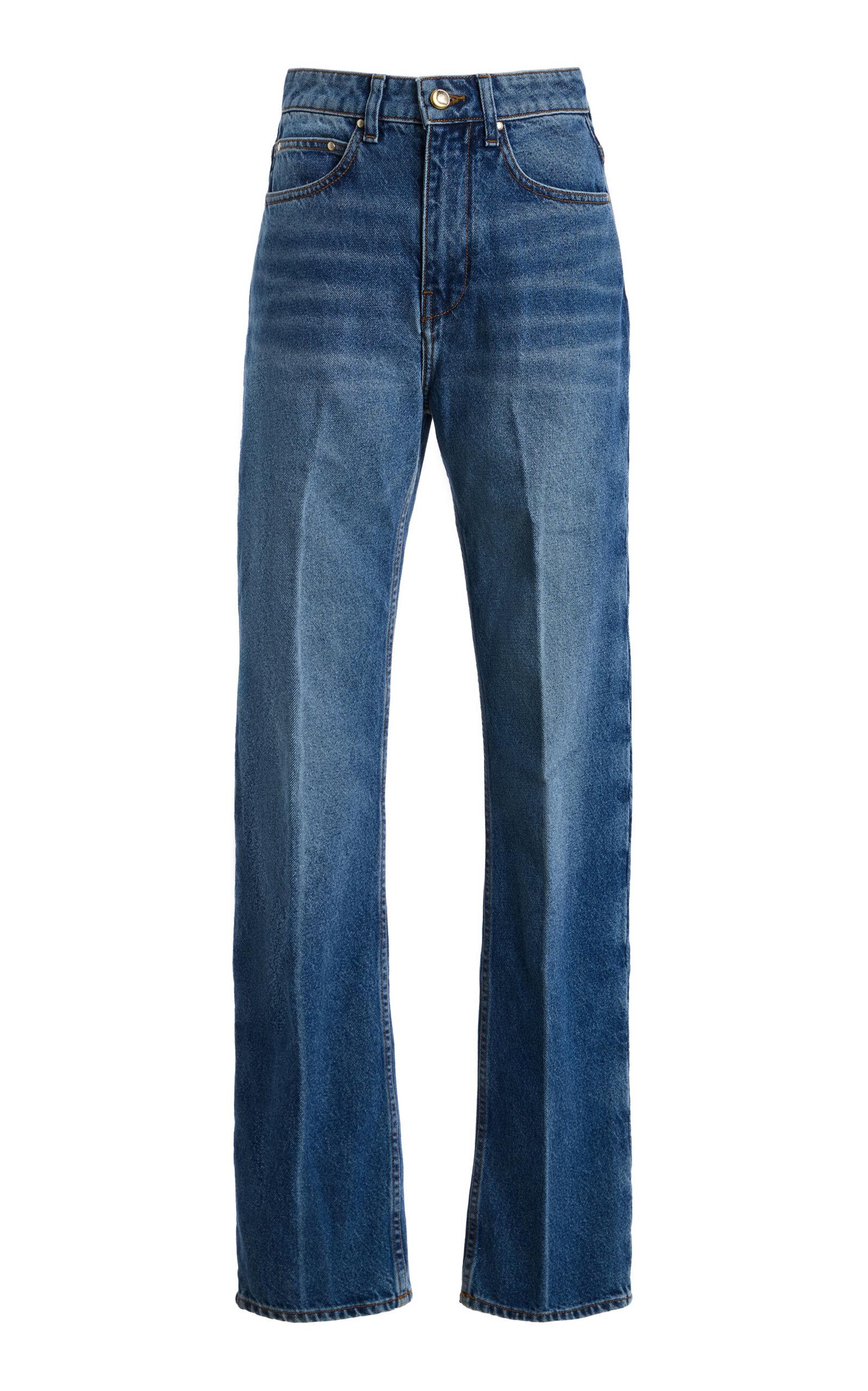 Ossou Noon Rigid High-Rise Straight-Leg Jeans - Moda Operandi by OSSOU