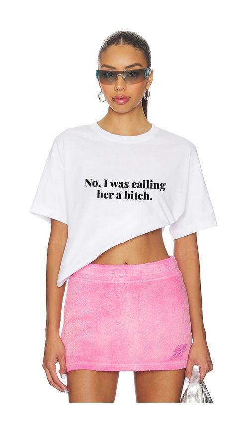 Other Her Cardi B White Tee In White in White by OTHER HER