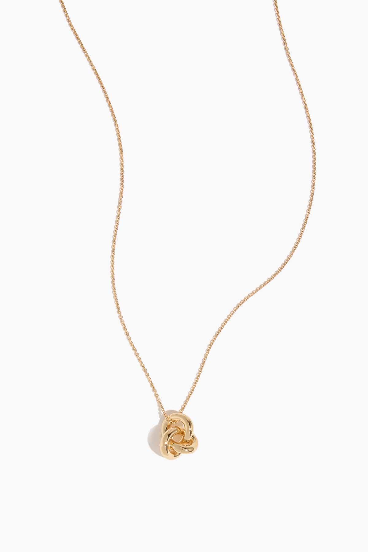 Knot Necklace in Gold by OTIUMBERG