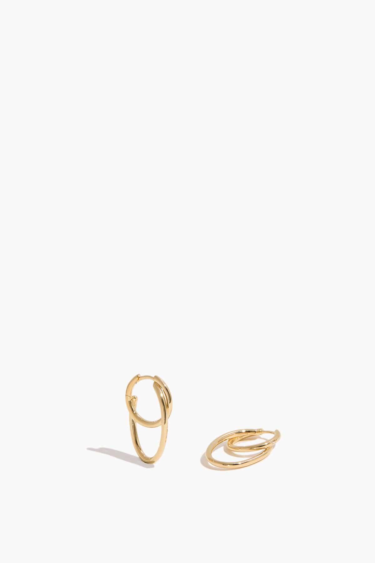 Loom Earrings in Gold by OTIUMBERG