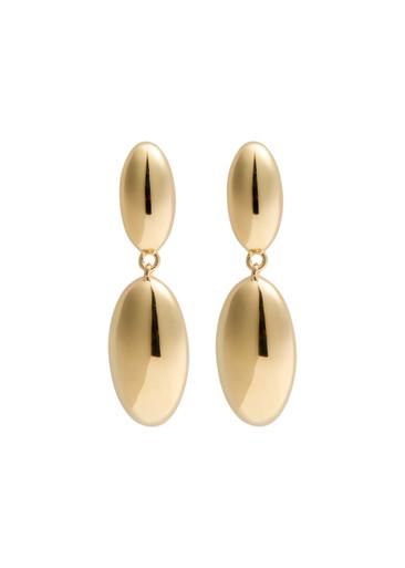 Pebble 14kt gold vermeil drop earrings by OTIUMBERG