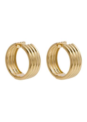 Stratis 14kt gold vermeil hoop earrings by OTIUMBERG
