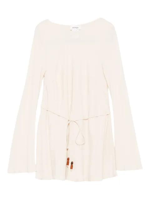 bell-sleeve tie-front top by OTTOD'AME